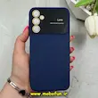 قاب گوشی Galaxy A24 سامسونگ سیلیکونی Camera Lens زیر بسته محافظ لنز دار سرمه ای
