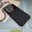 قاب گوشی Galaxy A34 سامسونگ سیلیکونی Camera Lens زیر بسته محافظ لنز دار مشکی