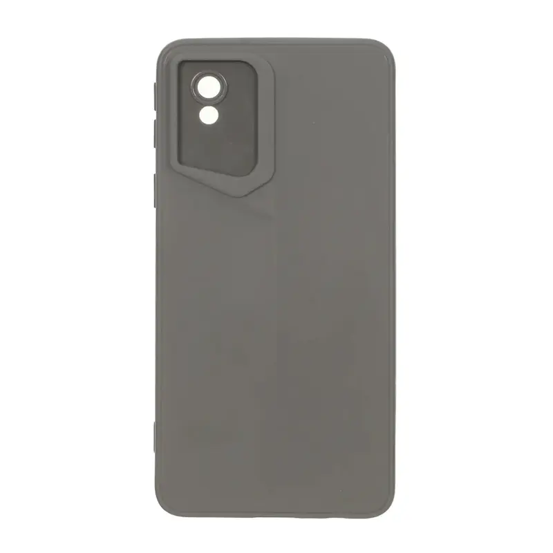 قاب گوشی Galaxy A01 Core - Galaxy M01 Core - Galaxy A3 Core سامسونگ سری Porsche Design سیلیکونی ژله ای محافظ لنز دار خاکستری