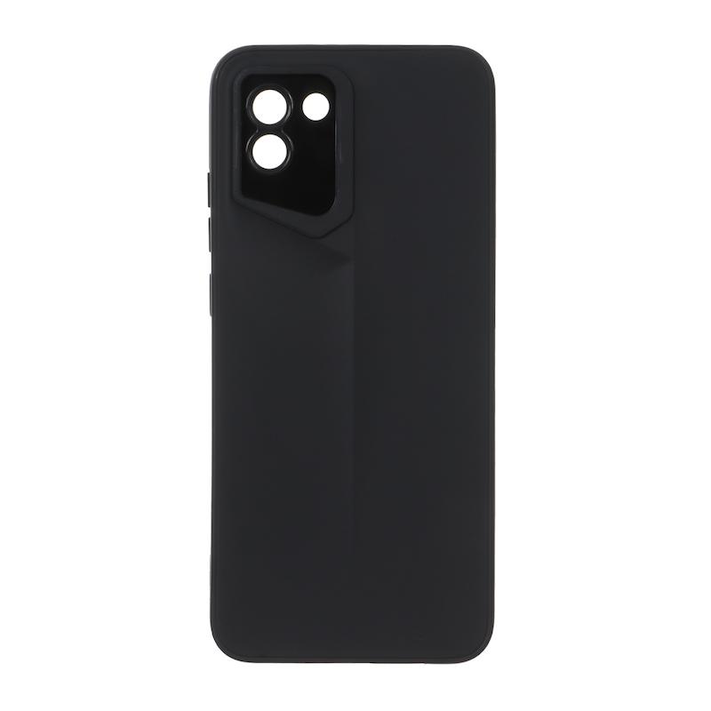 قاب گوشی Galaxy A03 2022 سامسونگ سری Porsche Design سیلیکونی ژله ای محافظ لنز دار مشکی