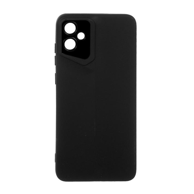قاب گوشی Galaxy A05 سامسونگ سری Porsche Design سیلیکونی ژله ای محافظ لنز دار مشکی