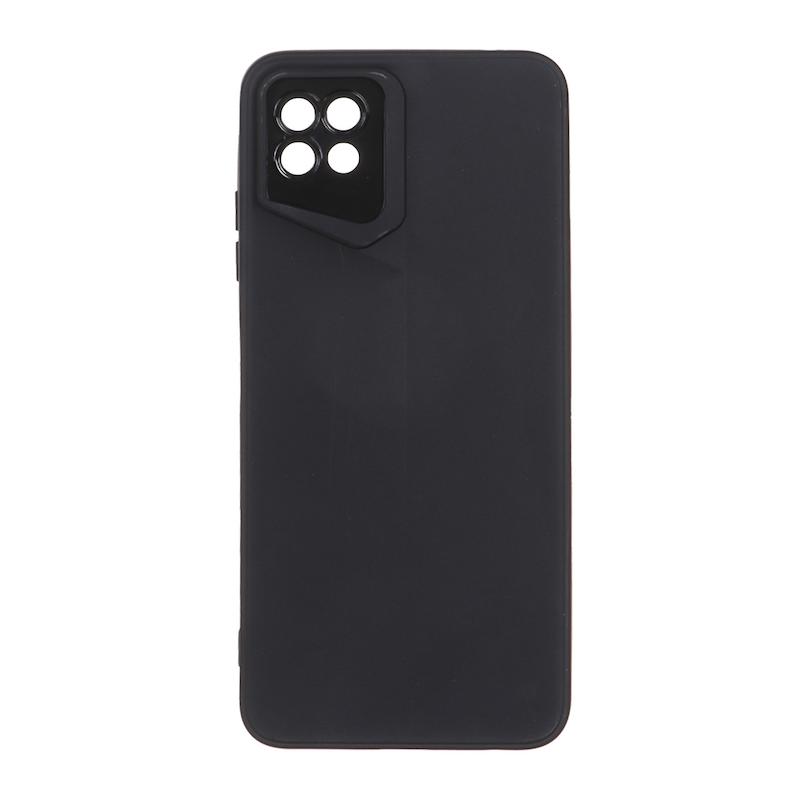 قاب گوشی Galaxy A22 5G سامسونگ سری Porsche Design سیلیکونی ژله ای محافظ لنز دار مشکی