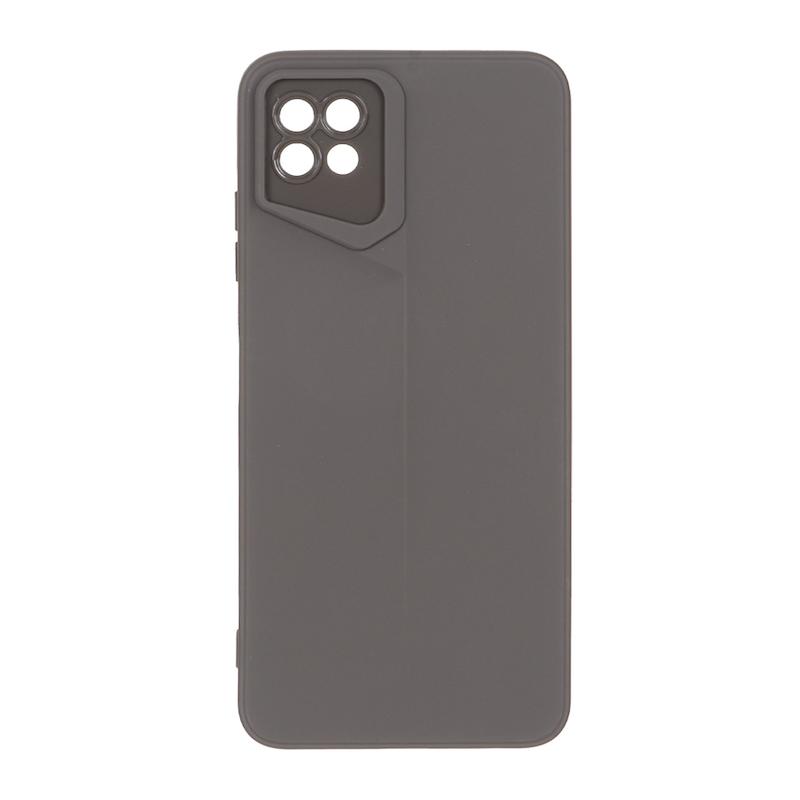 قاب گوشی Galaxy A22 5G سامسونگ سری Porsche Design سیلیکونی ژله ای محافظ لنز دار خاکستری