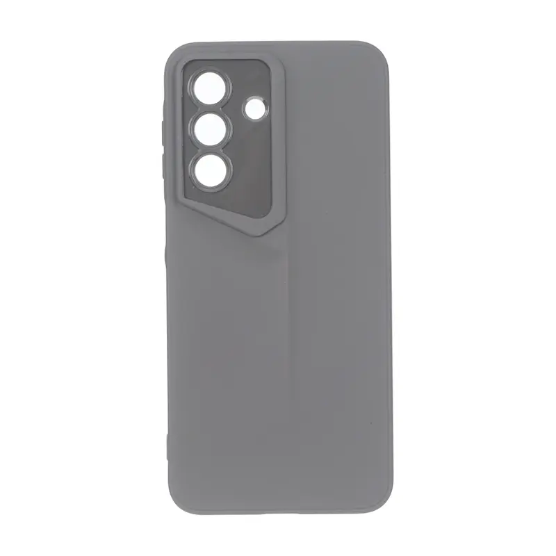 قاب گوشی Galaxy A27 سامسونگ سری Porsche Design سیلیکونی ژله ای محافظ لنز دار خاکستری