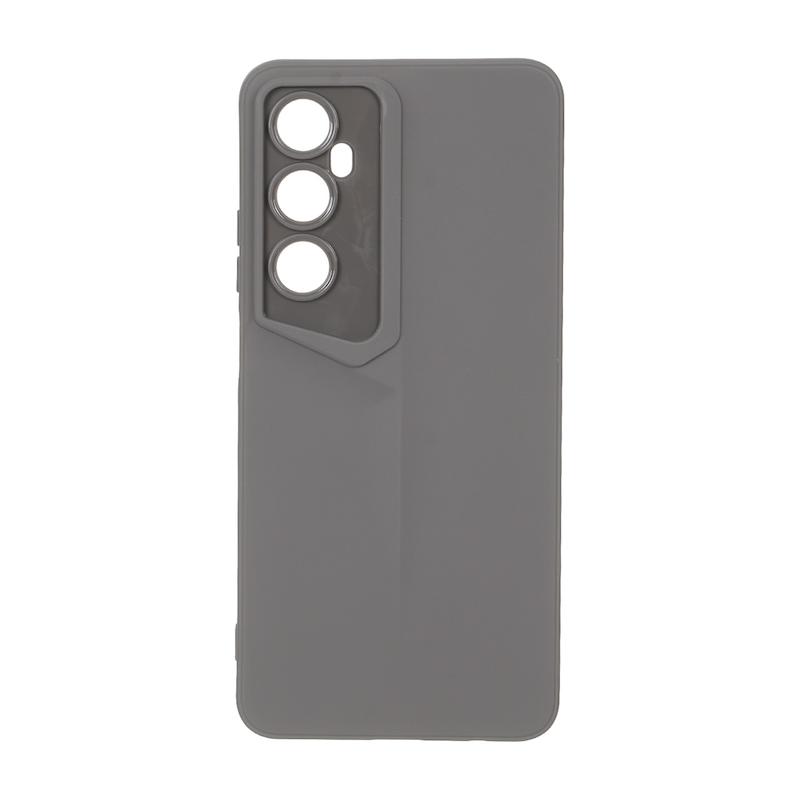 قاب گوشی Realme C65 ریلمی سری Porsche Design سیلیکونی ژله ای محافظ لنز دار خاکستری