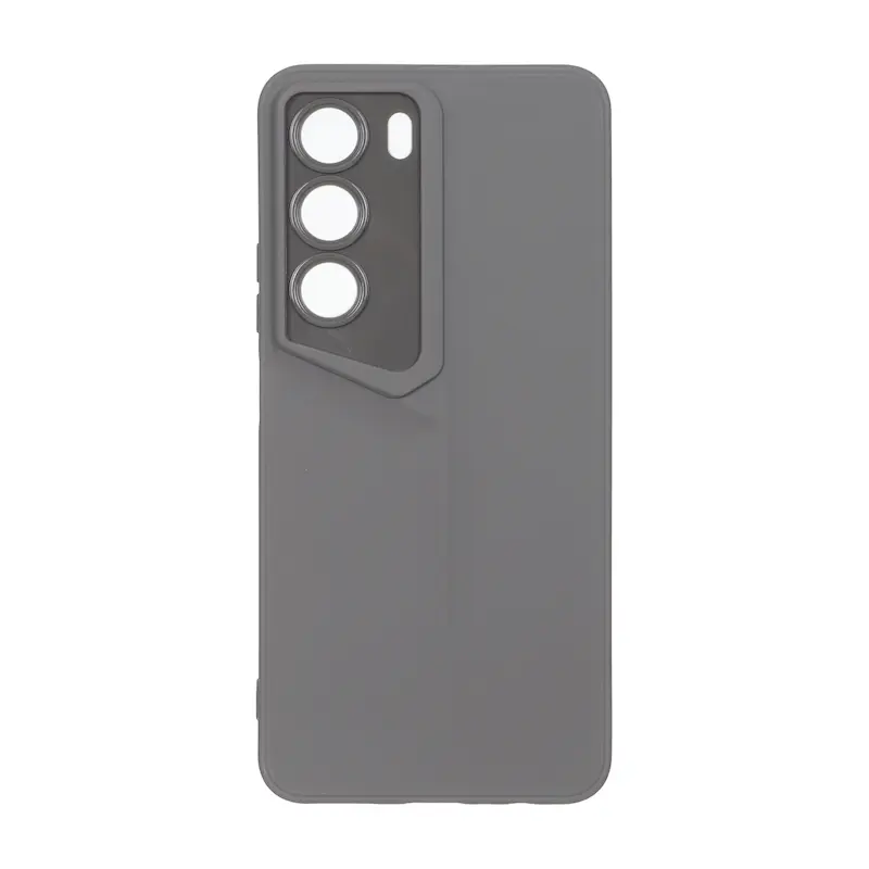 قاب گوشی Realme C71 ریلمی سری Porsche Design سیلیکونی ژله ای محافظ لنز دار خاکستری