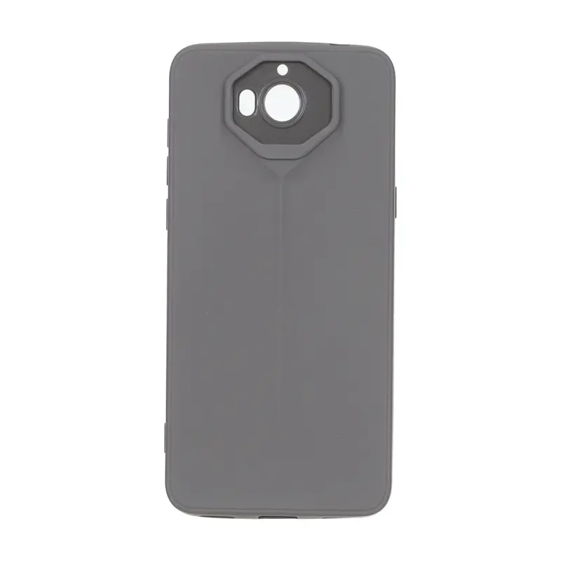 قاب گوشی Huawei Y5 2017 هوآوی سری Porsche Design سیلیکونی ژله ای محافظ لنز دار خاکستری