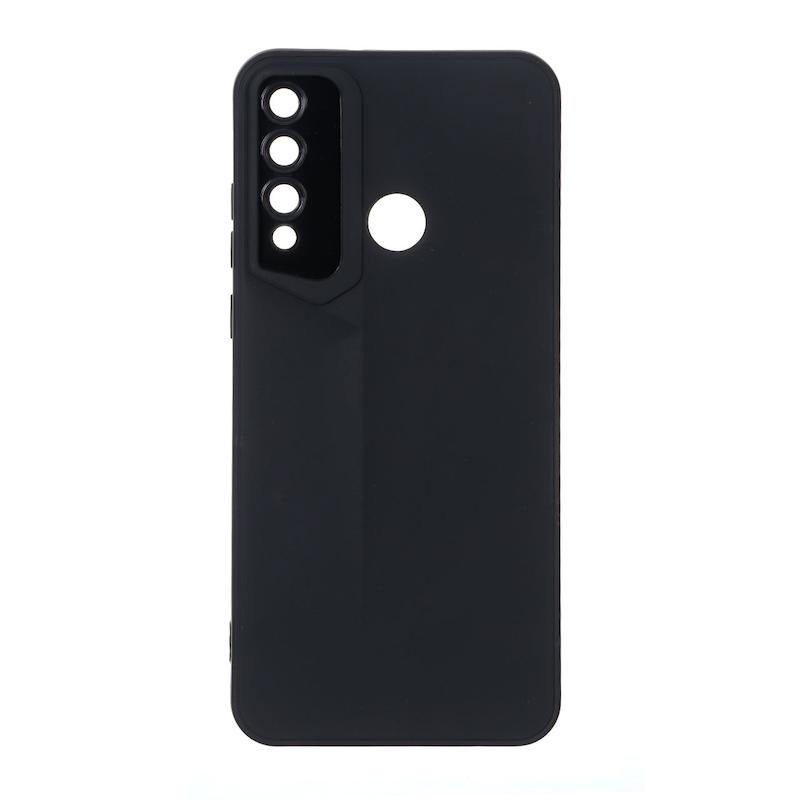 قاب گوشی Huawei Y6P هوآوی سری Porsche Design سیلیکونی ژله ای محافظ لنز دار مشکی