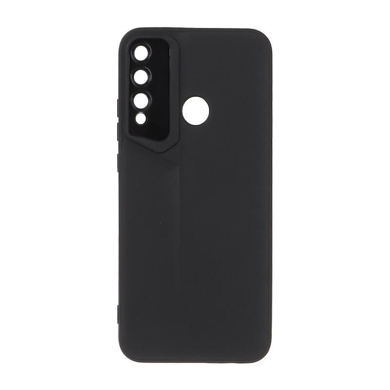 قاب گوشی Huawei Y7P هوآوی سری Porsche Design سیلیکونی ژله ای محافظ لنز دار مشکی