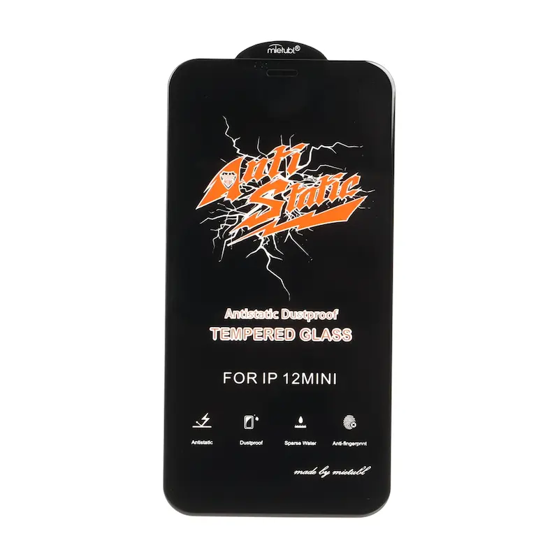 گلس گوشی iPhone 12 Mini آیفون شیشه ای Full Cover آنتی استاتیک ANTI STATIC میتوبل MIETUBL اورجینال