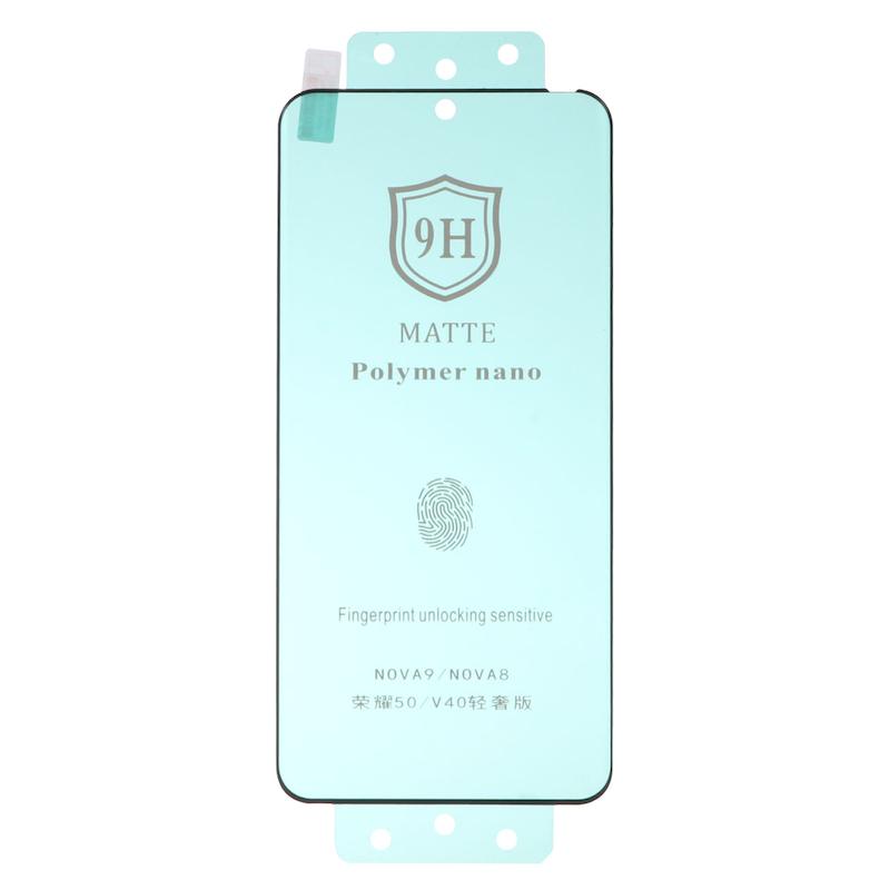 گلس مات نانو گوشی Huawei Nova 8 - Nova 9 - Honor 50 هوآوی ضد ضربه نشکن اورجینال 9H پلیمر نانو Polymer nano