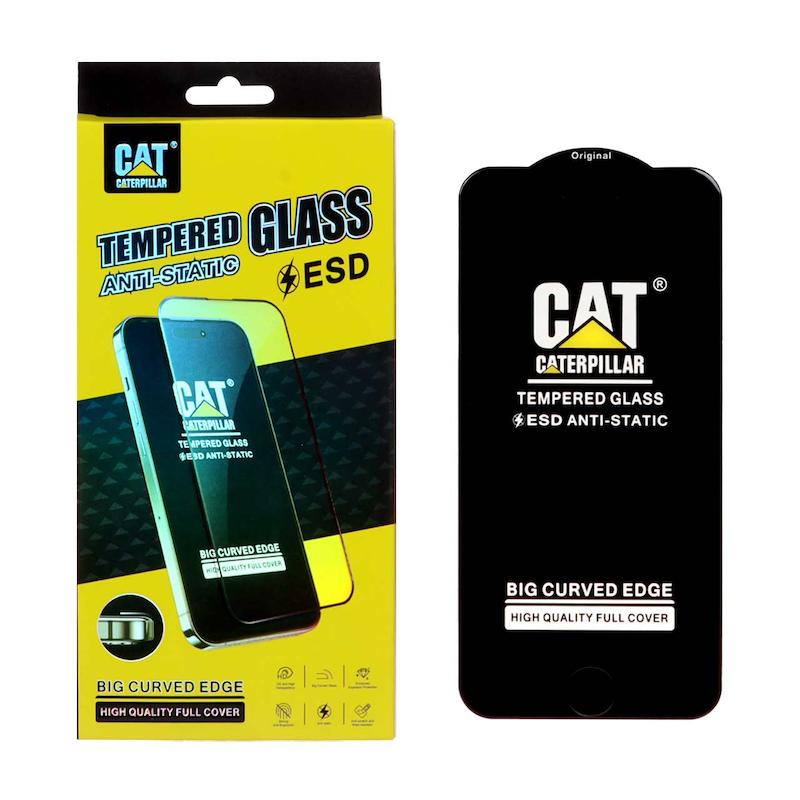 گلس گوشی شیشه ای CATERPILLAR سری آنتی استاتیک ESD اورجینال برای iPhone 6 - iPhone 6S - iPhone 7 - iPhone 8 آیفون