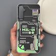 قاب گوشی Galaxy A05S سامسونگ هولوگرامی ایربگ‌دار با فریم TPU مات