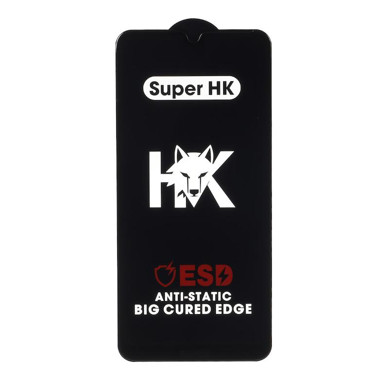 گلس گوشی Huawei Y7 2019 - Huawei Y7 Prime 2019 هوآوی شیشه ای فول کاور HK ESD ANTI STATIC دور تراش Full Cover Super 9D اورجینال
