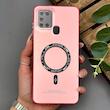 قاب گوشی Galaxy A21S سامسونگ اورجینال سوکول SO COOL طرح مگ سیف رنگ صورتی