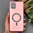 قاب گوشی Galaxy A31 سامسونگ اورجینال سوکول SO COOL طرح مگ سیف رنگ صورتی