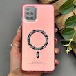 قاب گوشی Galaxy A51 سامسونگ اورجینال سوکول SO COOL طرح مگ سیف رنگ صورتی