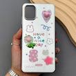قاب گوشی Galaxy A06 سامسونگ آینه ای فانتزی عروسکی دور نقره ای برجسته کیوت