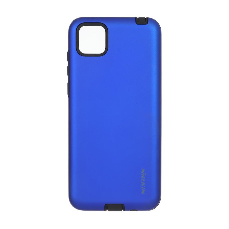 قاب گوشی Huawei Y5P هوآوی طرح ضد ضربه Nillkin دو تیکه آبی کاربنی با محافظ سوکت شارژ