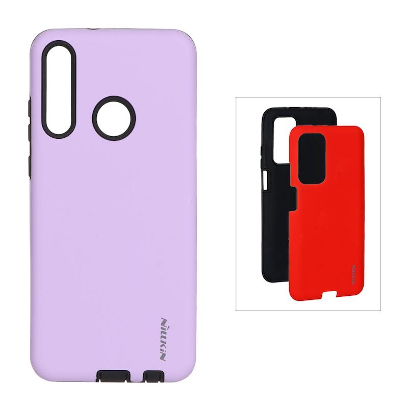 قاب گوشی Huawei Y6P هوآوی طرح ضد ضربه Nillkin دو تیکه یاسی با محافظ سوکت شارژ