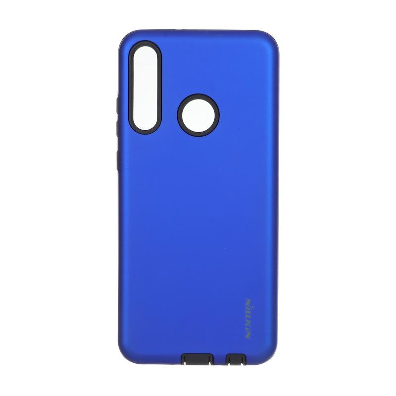 قاب گوشی Huawei Y6P هوآوی طرح ضد ضربه Nillkin دو تیکه آبی کاربنی با محافظ سوکت شارژ