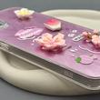 قاب گوشی Galaxy A05 سامسونگ لیزری فانتزی گل برجسته لیلیوم لاکچری TPU رنگ صورتی