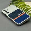 قاب گوشی Galaxy A54 سامسونگ چرم جین AMG HARD طرح سری 18 لاکچری محافظ لنز دار