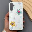 قاب گوشی Galaxy A15 سامسونگ آینه ای فانتزی عروسکی دور نقره ای برجسته کیوت