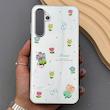 قاب گوشی Galaxy A16 سامسونگ آینه ای فانتزی عروسکی دور نقره ای برجسته کیوت