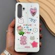 قاب گوشی Galaxy A16 سامسونگ آینه ای فانتزی عروسکی دور نقره ای برجسته کیوت