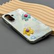 قاب گوشی Galaxy A17 سامسونگ آینه ای فانتزی عروسکی دور نقره ای برجسته کیوت