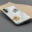 قاب گوشی Galaxy A25 سامسونگ آینه ای فانتزی عروسکی دور نقره ای برجسته کیوت