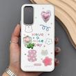 قاب گوشی Galaxy A34 سامسونگ آینه ای فانتزی عروسکی دور نقره ای برجسته کیوت