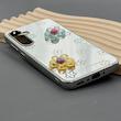 قاب گوشی Galaxy A35 سامسونگ آینه ای فانتزی عروسکی دور نقره ای برجسته کیوت