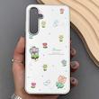 قاب گوشی Galaxy A35 سامسونگ آینه ای فانتزی عروسکی دور نقره ای برجسته کیوت 