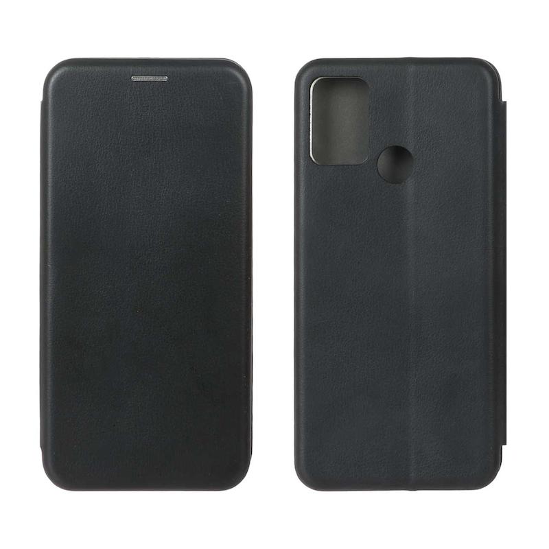 کیف مگنتی گوشی Honor 9A آنر طرح چرم کتابی مشکی
