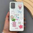 قاب گوشی Galaxy A51 سامسونگ آینه ای فانتزی عروسکی دور نقره ای برجسته کیوت 