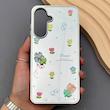 قاب گوشی Galaxy A56 سامسونگ آینه ای فانتزی عروسکی دور نقره ای برجسته کیوت
