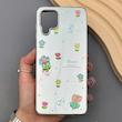 قاب گوشی Galaxy A12 - M12 سامسونگ آینه ای فانتزی عروسکی دور نقره ای برجسته کیوت