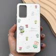قاب گوشی Galaxy A32 4G سامسونگ آینه ای فانتزی عروسکی دور نقره ای برجسته کیوت