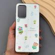 قاب گوشی Galaxy A52 4G - A52 5G - A52S سامسونگ آینه ای فانتزی عروسکی دور نقره ای برجسته کیوت
