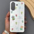 قاب گوشی Redmi 13C - Poco C65 شیائومی آینه ای فانتزی عروسکی دور نقره ای برجسته کیوت 