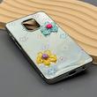 قاب گوشی Redmi Note 9S - Redmi Note 9 Pro شیائومی آینه ای فانتزی عروسکی دور نقره ای برجسته کیوت