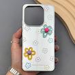 قاب گوشی Redmi Note 14 4G شیائومی آینه ای فانتزی عروسکی دور نقره ای برجسته کیوت