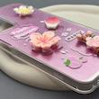 قاب گوشی Galaxy A05S سامسونگ لیزری فانتزی گل برجسته لیلیوم لاکچری TPU رنگ صورتی
