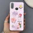 قاب گوشی Galaxy A10S سامسونگ لیزری فانتزی گل برجسته لیلیوم لاکچری TPU رنگ صورتی