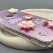 قاب گوشی Galaxy A10S سامسونگ لیزری فانتزی گل برجسته لیلیوم لاکچری TPU رنگ صورتی