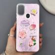 قاب گوشی Galaxy A11 - M11 سامسونگ لیزری فانتزی گل برجسته لیلیوم لاکچری TPU رنگ صورتی