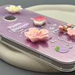 قاب گوشی Galaxy A11 - M11 سامسونگ لیزری فانتزی گل برجسته لیلیوم لاکچری TPU رنگ صورتی