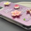 قاب گوشی Galaxy A13 4G - A04S سامسونگ لیزری فانتزی گل برجسته لیلیوم لاکچری TPU رنگ صورتی